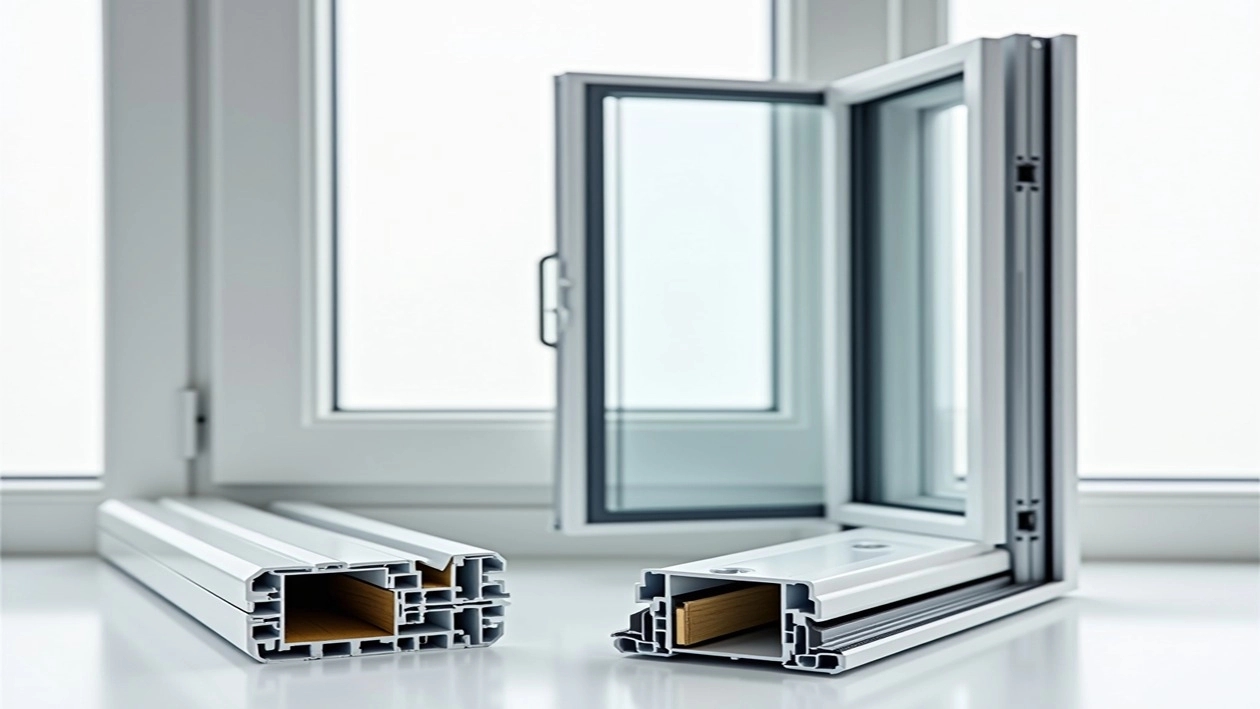 Double -glazed door and three -walled door and aluminum wall Double -glazed door and three -walled door and aluminum wall
